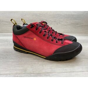 Vasque Men's Red Leather Vibram Sole Hiking Approach Trail 12 Shoes